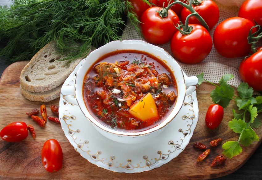 Борщ в духовке