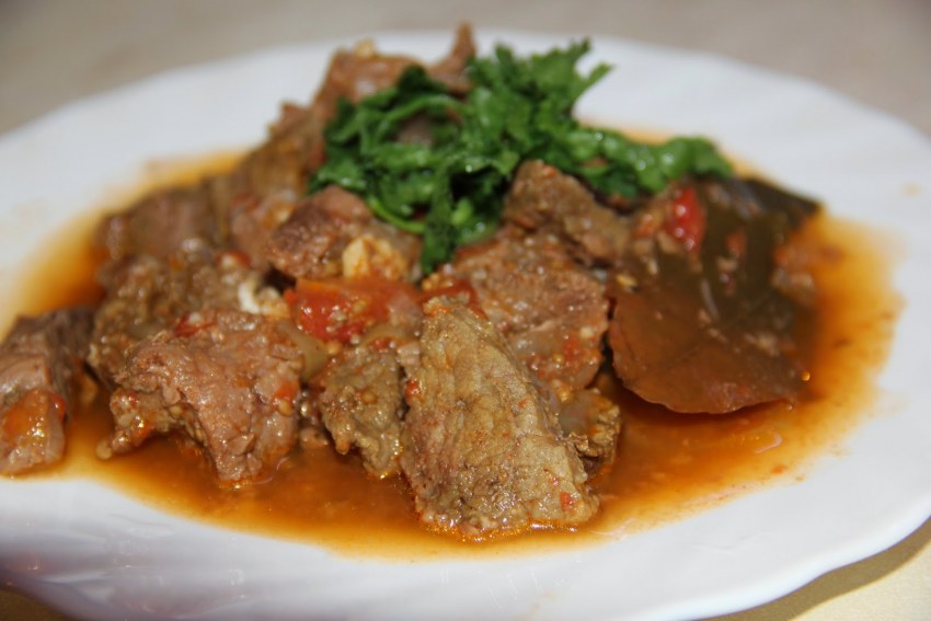 Соевое мясо гуляш