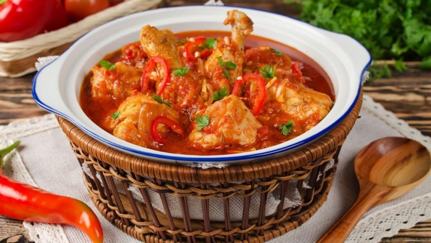 Чахохбили с картошкой