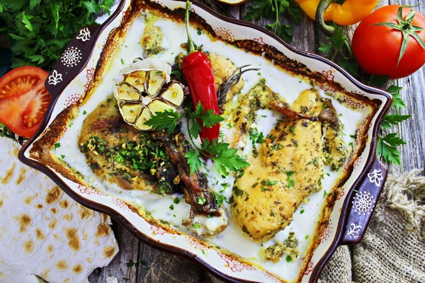Чкмерули из морепродуктов