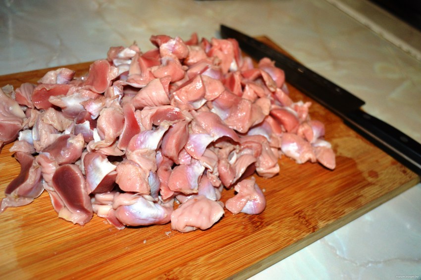 Субпродукты куриные желудки