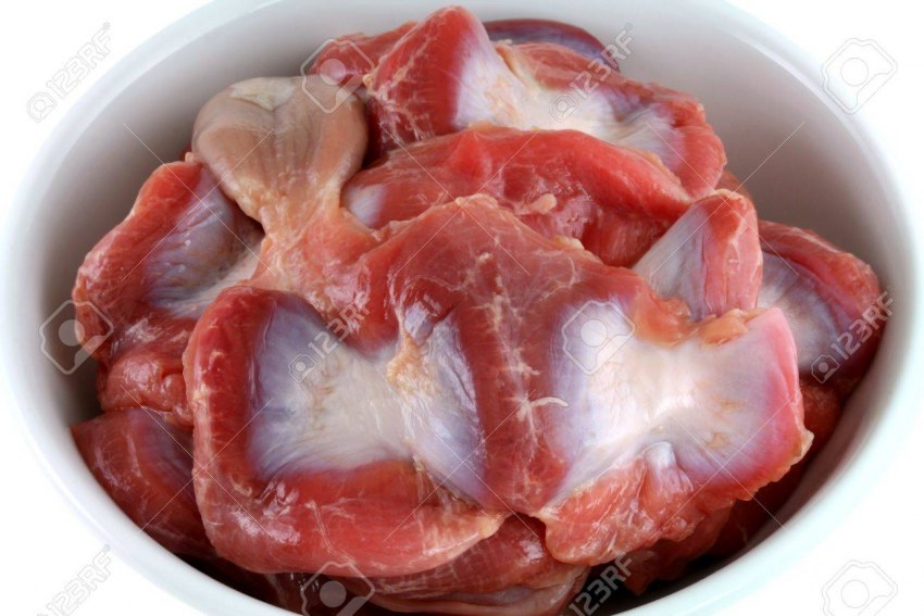 Куриные желудки конченые