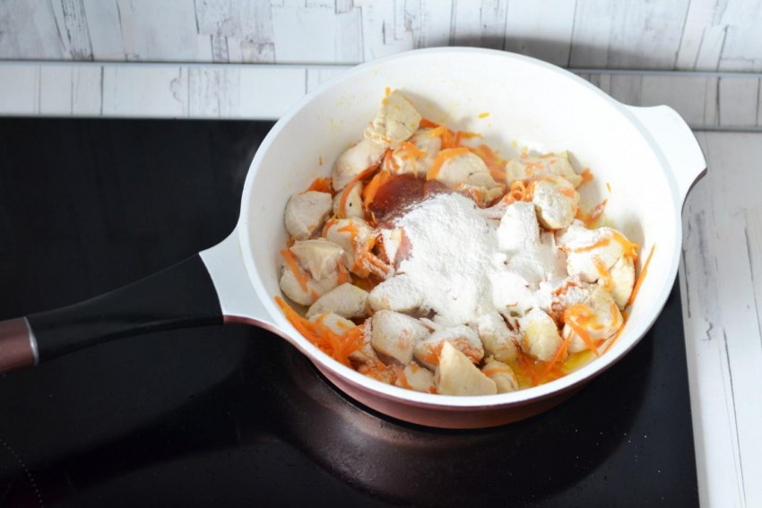 Куриная печень в кефирном соусе