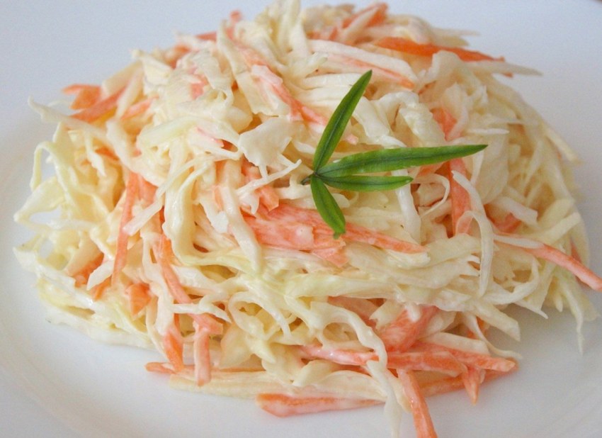 Салат капуста морковь яблоко