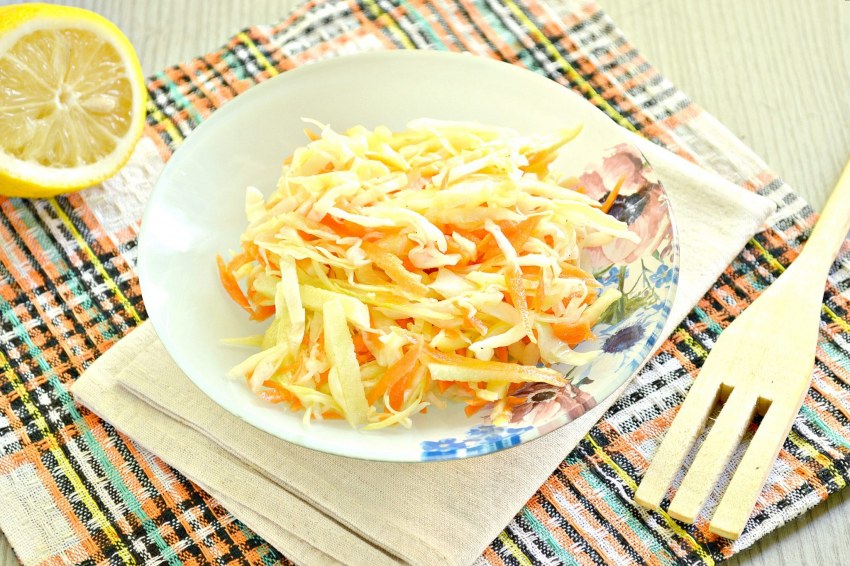 Салат из капусты и моркови