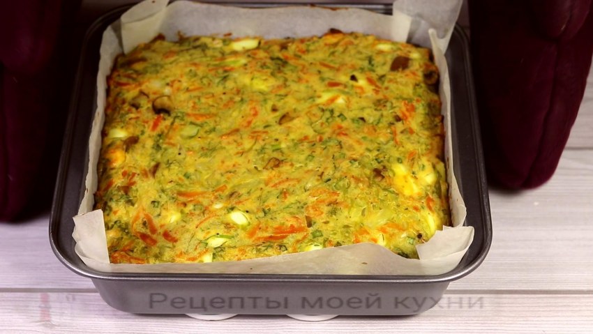 Запеканка с макаронами, тунцом и брокколи