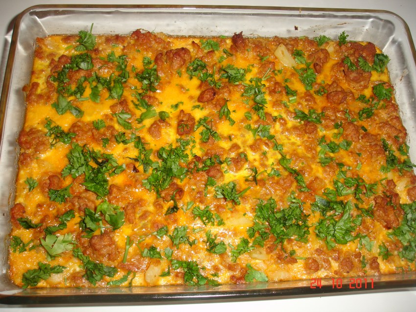 Гратен с цветной капустой