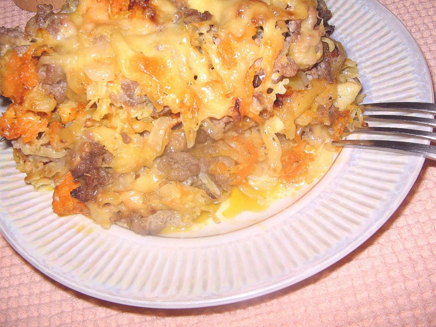 Сочная запеканка с курочкой.