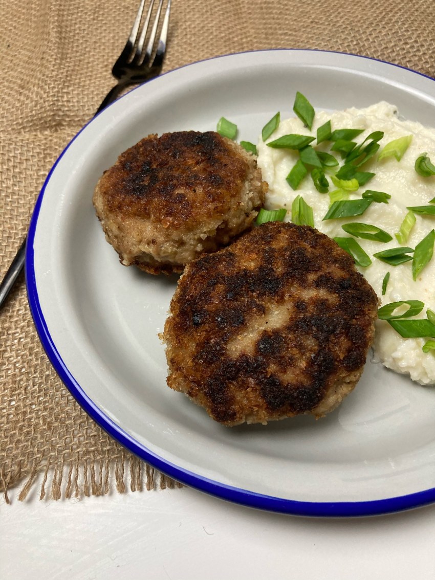 Мясные гнёзда из фарша с грибами