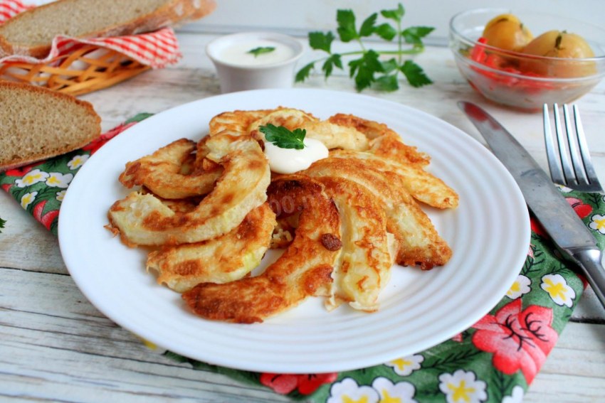 Кабачки в кляре