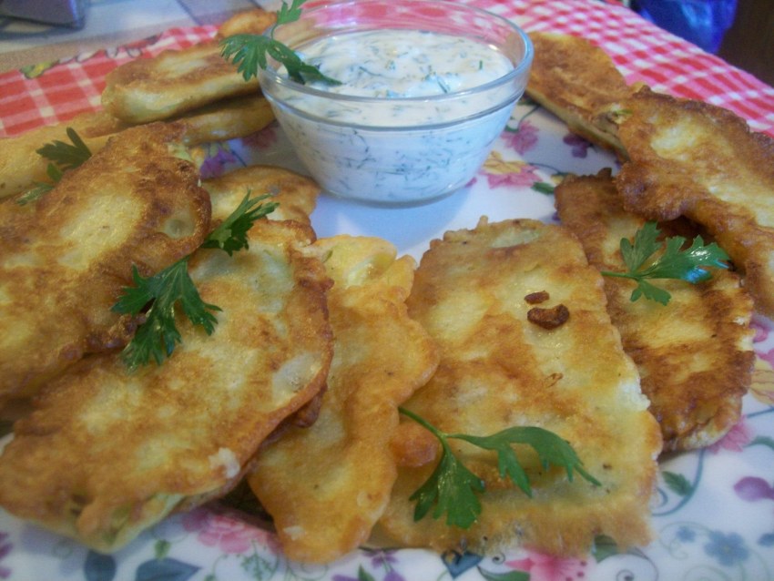 Огурцы в кляре жареные