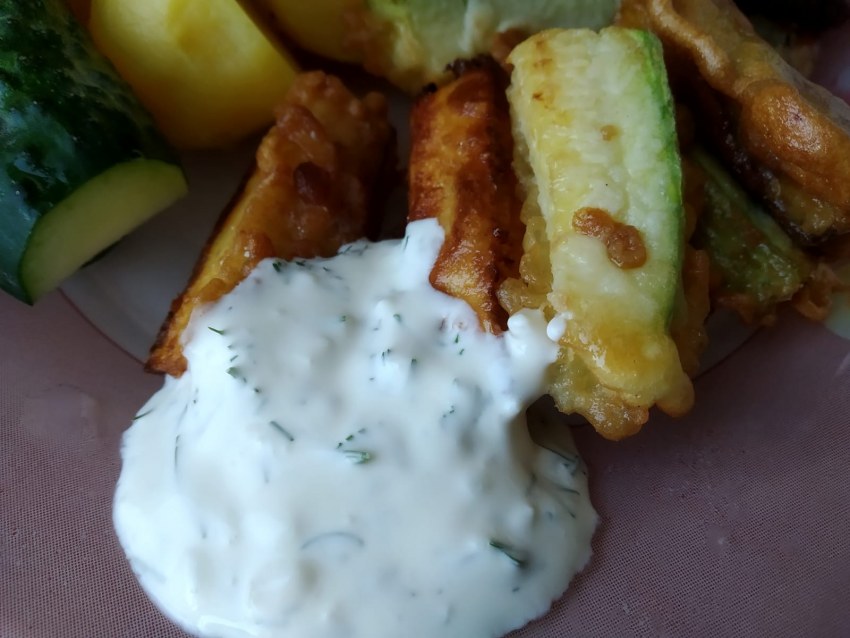 Кабачки в кляре на сковороде