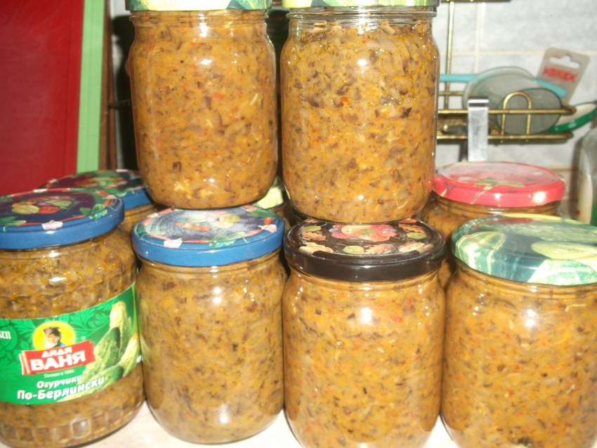 Грибная икра из рыжиков