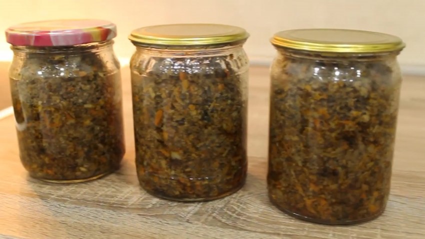 Блюда с грибной икрой