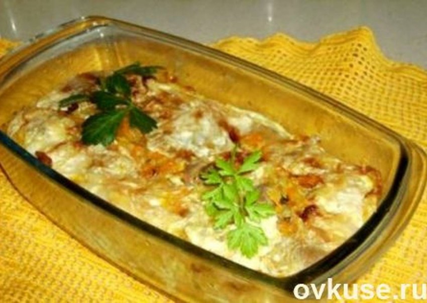 Слоеная капустная запеканка