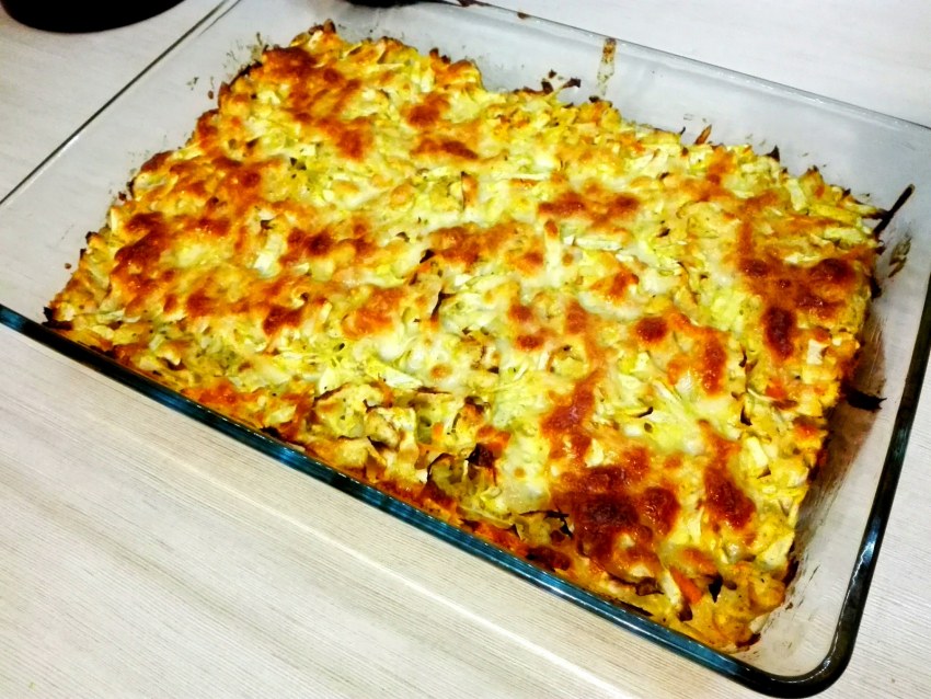 Говядина с сыром и рисом