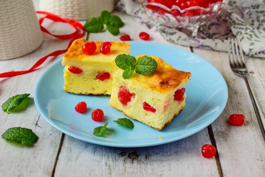 Творожная запеканка с манкой