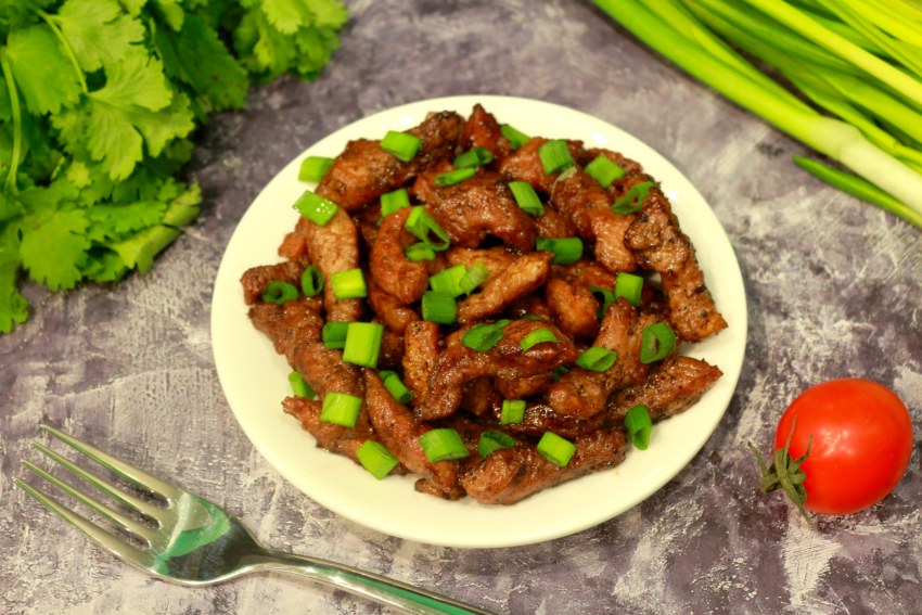 Соевое мясо жареное
