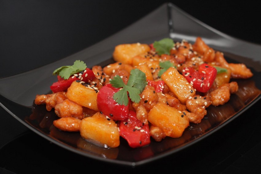 Мясо по-тайски с овощами