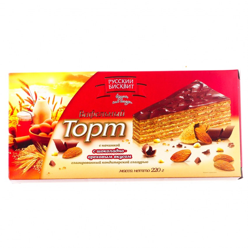 Вафельный торт Шоколадница с арахисом