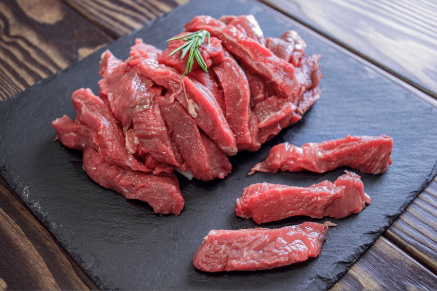 Жареное мясо кусочками