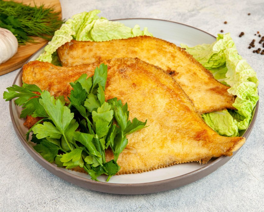Камбала жареная