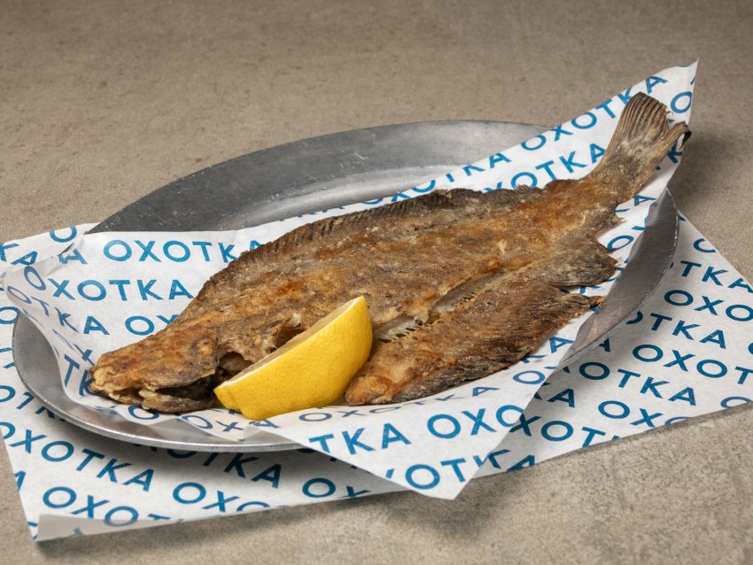 Рыба камбала жареная
