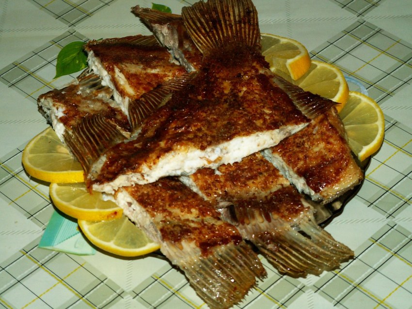 Камбала жареная