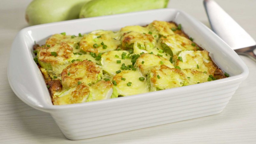 Запеканка с картошкой и цукини