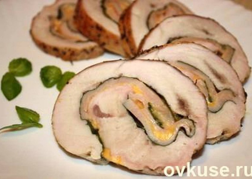 Филе индейки рулетики
