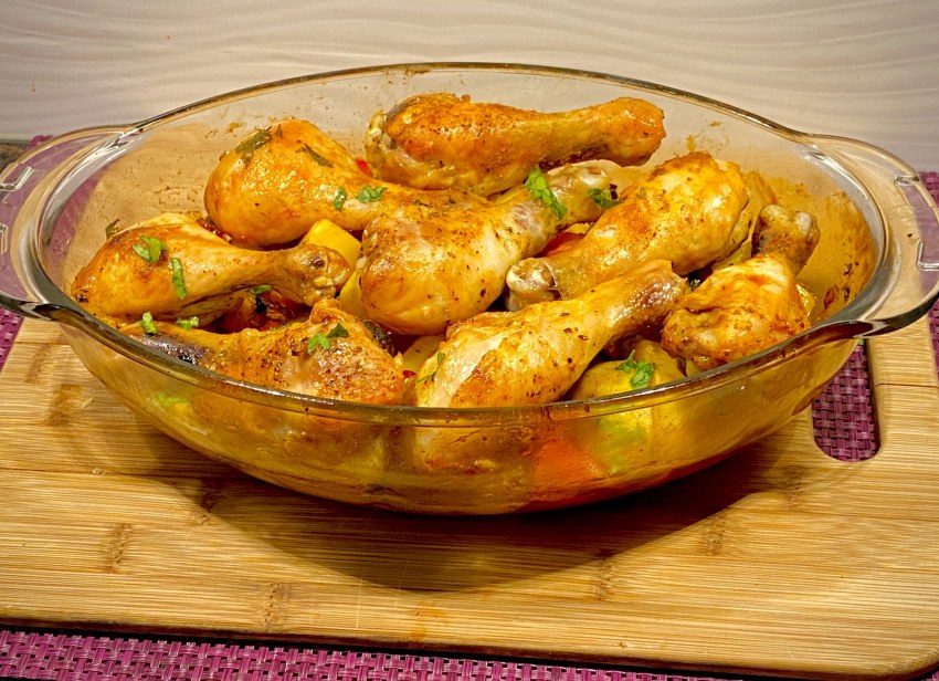 Куриные ножки в духовке в фольге с медом горчицей
