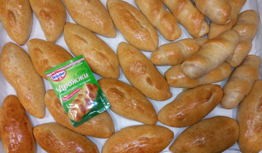 Ржаные пирожки с рыбой