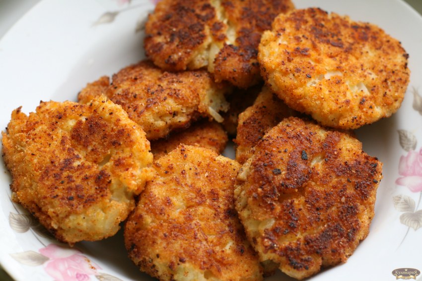 Котлеты с зеленым луком