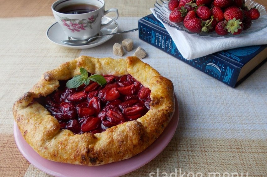 Клубничная галета