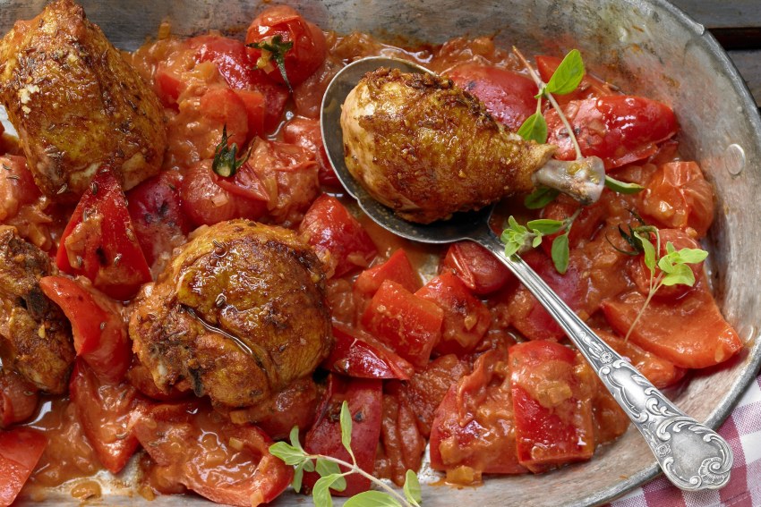 Куриная грудка фаршированная помидорами