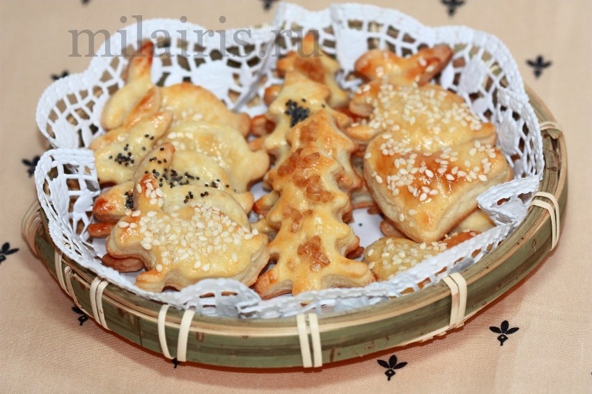 Печенье из слоёного теста