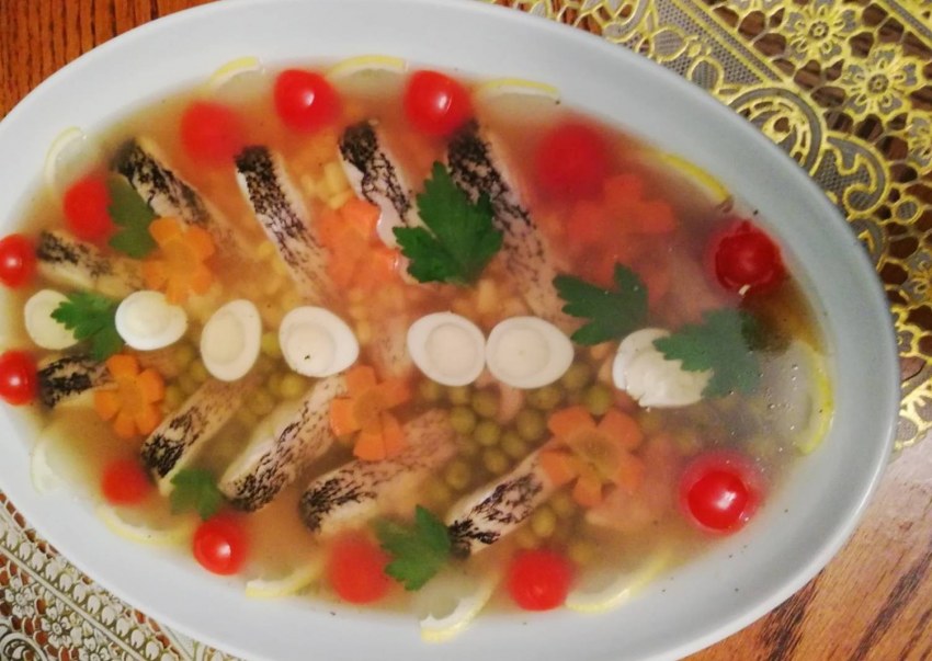 Форель карельская заливное