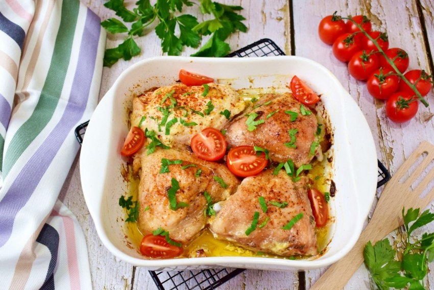 Запеченная курица по-провански
