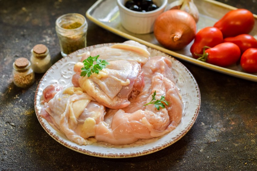 Курица гриль с картошкой