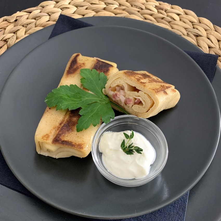 Конвертики с курицей и грибами