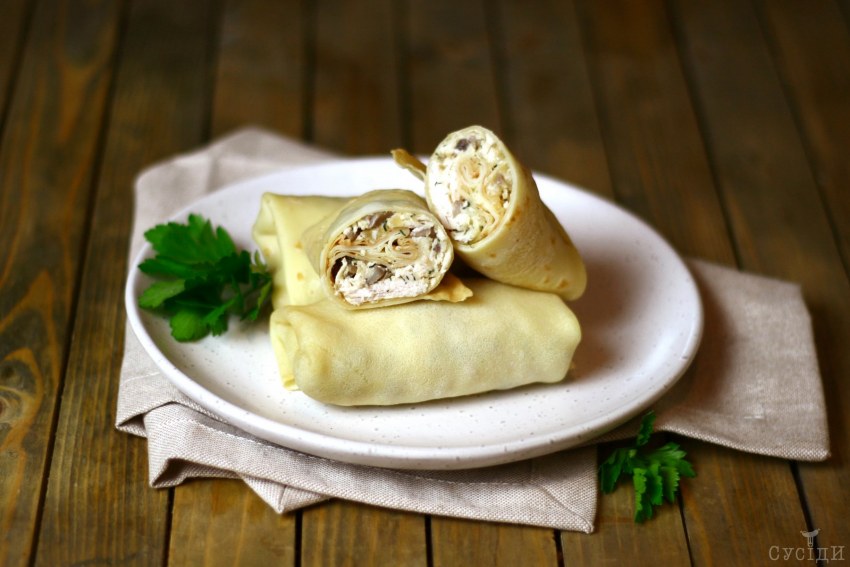 Блины с изюмом