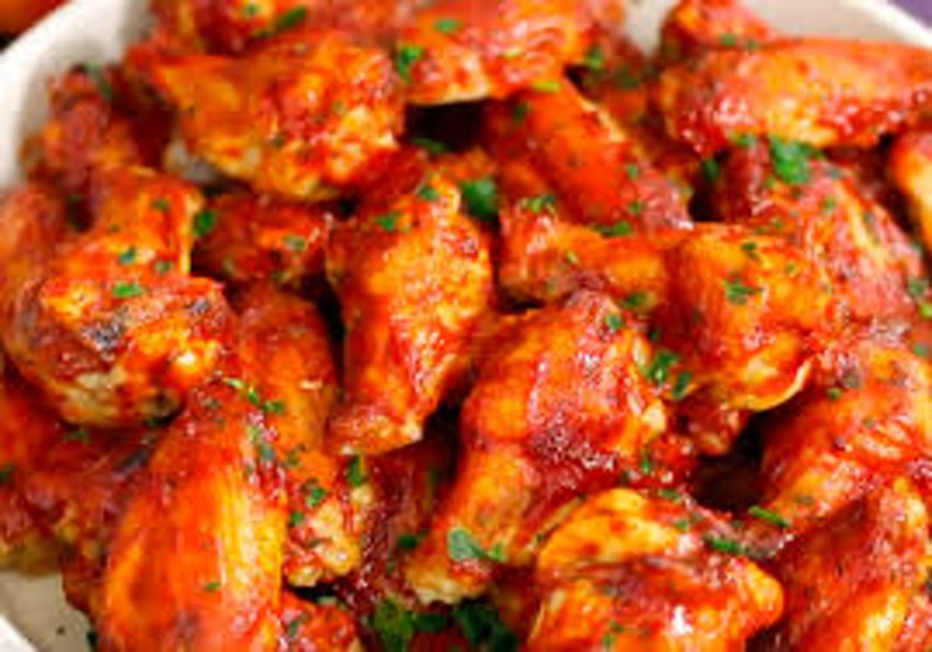 Куриные крылышки с овощами