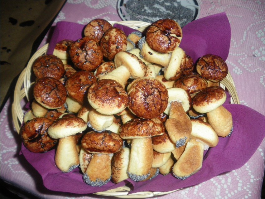 Печенье грибы