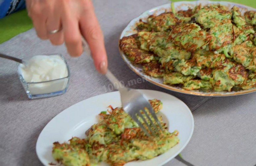 Кабачковые оладьи