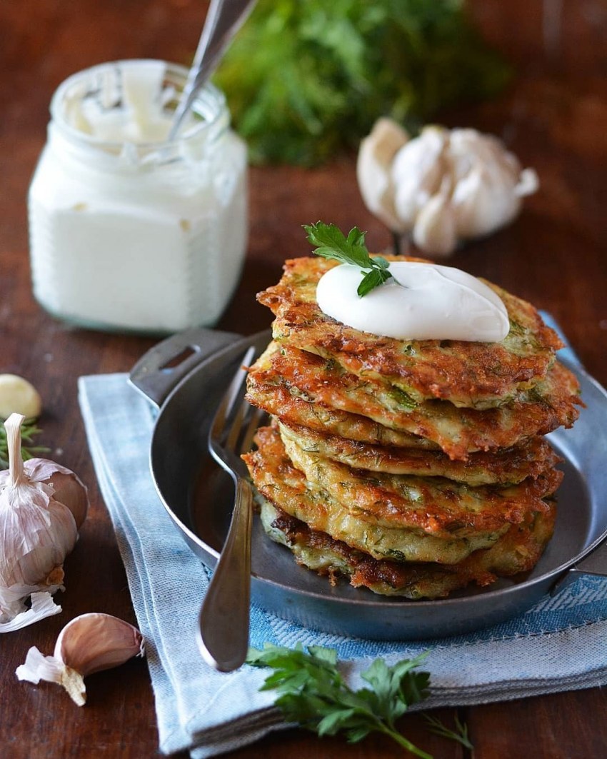 Кабачковые оладьи