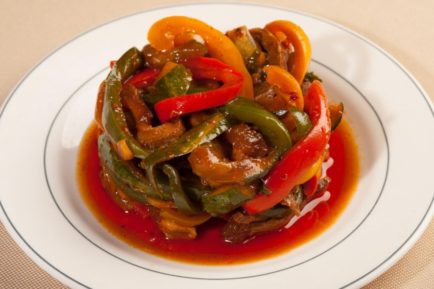 Мясо с перцем болгарским