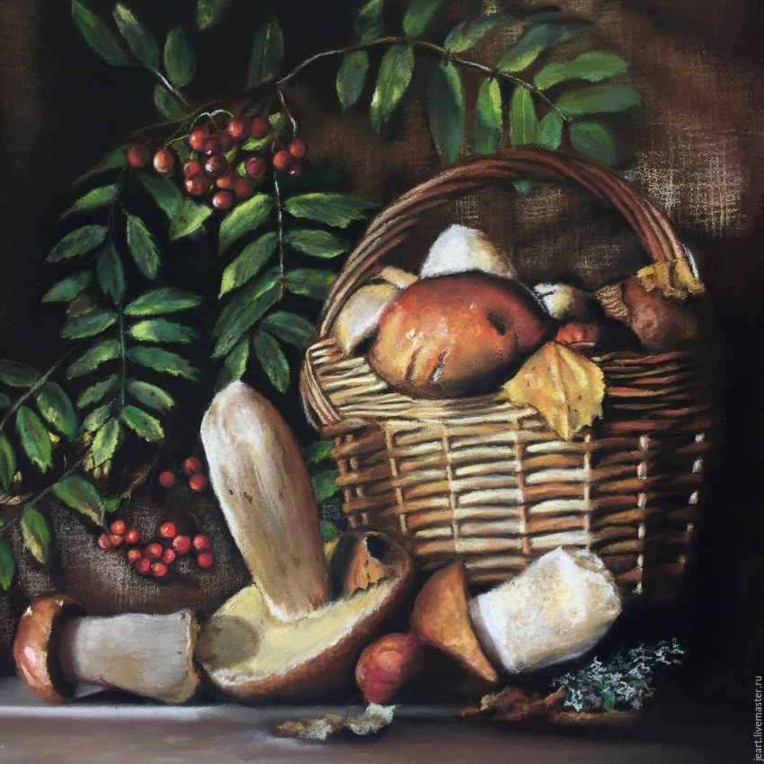 Натюрморт с грибами