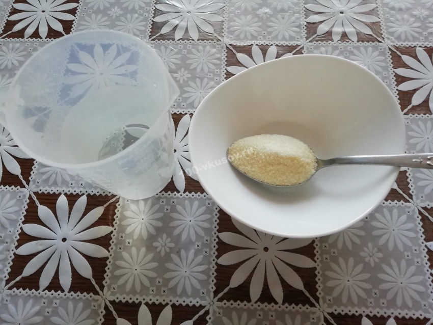 Десерт молочное желе