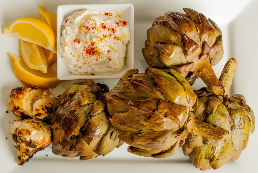 Артишоки, фаршированные кускусом