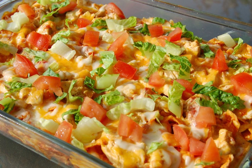 Запеканка с курицей и овощами